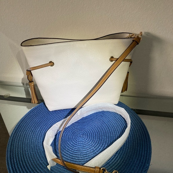 SOLD-- COACH LEATHER ANDY TOTE/CROSSBODY IN GORGEOUS CHALK MULTI - NWOT! - Picture 5 of 11